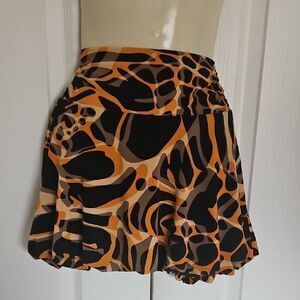 Guess by Marciano Vibrant Abstract Bubble Hem Mini Skirt